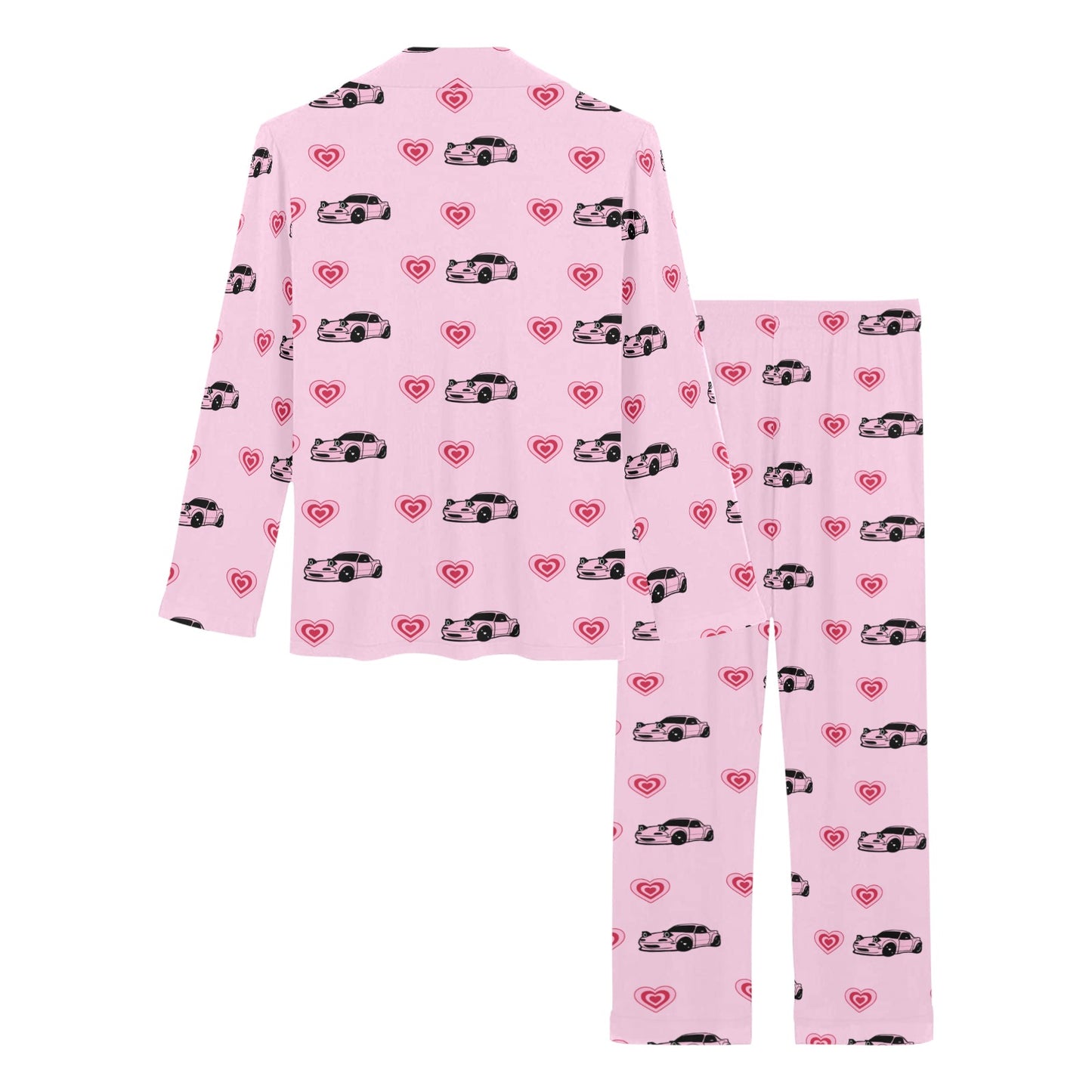 Pink Heart Miata Pajama Set