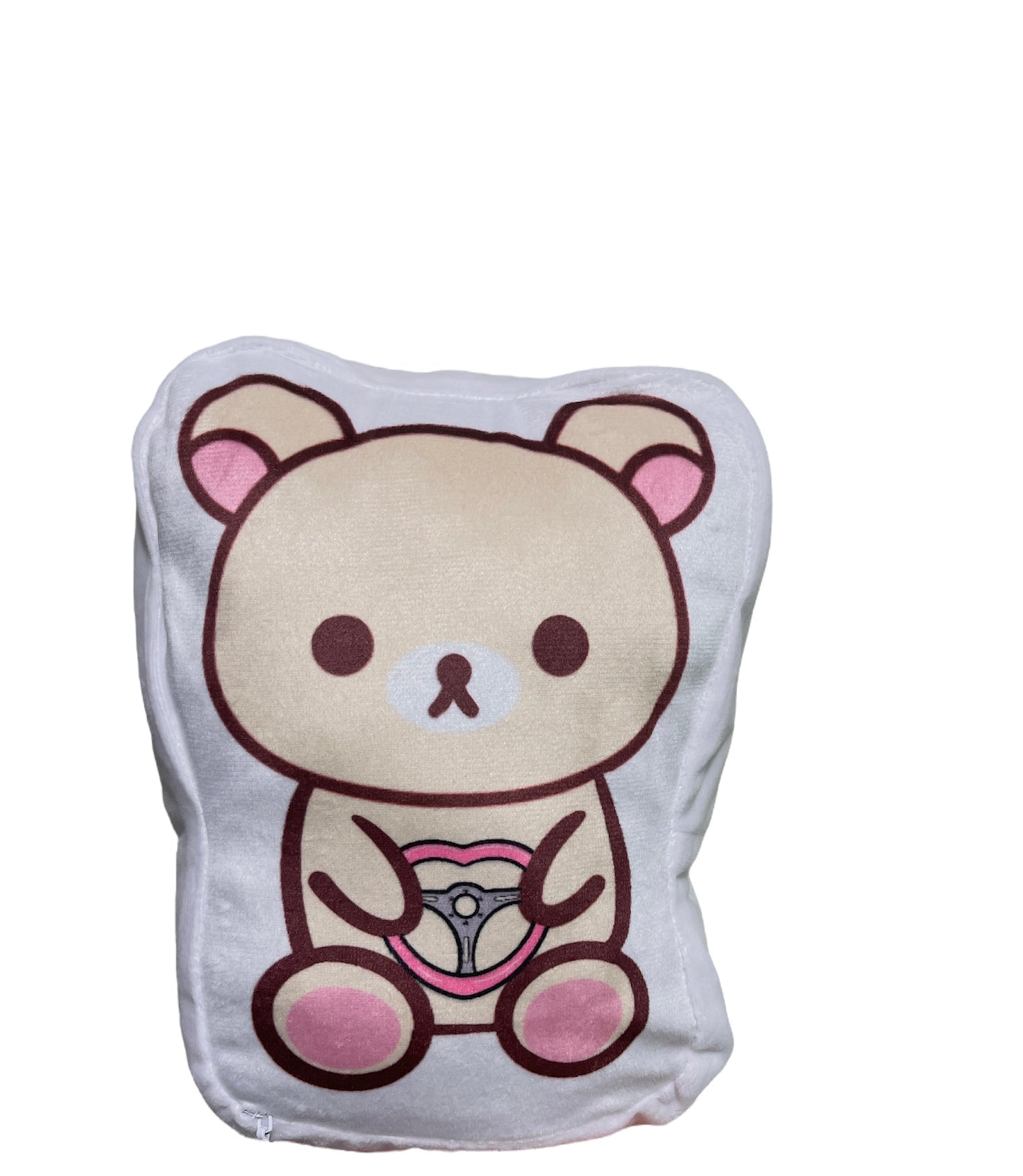 Kawaii Bear heart steering wheel pillow